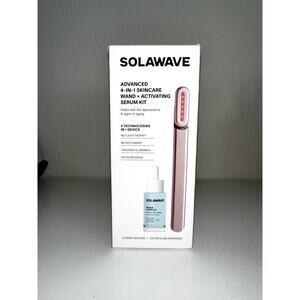 NEW Solawave 4-in-1 Skincare Wand+Renew Complex Serum Bundle